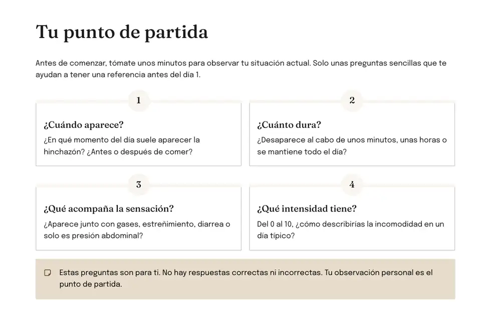 Vista interna del punto de partida del plan